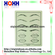 permanent make up device skin color tattoo artificial skin/Rubber empty tattoo practice synthetic skin for sale